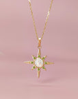 Radiant Sun Ashes Necklace - Memorial Keepsake Jewelry