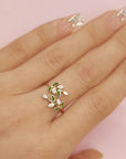 Nature's Embrace: Unique Birthstone Cremation Ring Gift