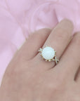 Love in Bloom: Gold Lotus Flower Breastmilk Ring