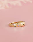 Unique Birthstone & Breast Milk Ring Gift for Moms
