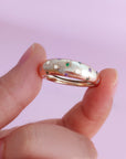 Unique Birthstone & Breast Milk Ring Gift for Moms