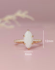 Eternal Love: Marquise Breastmilk Ring Keepsake