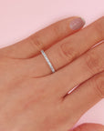 Personalized Full Pavé Ashes Ring for Lasting Memories