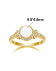 Handcrafted Breastmilk Solitaire Ring | Timeless Keepsake