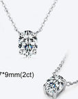 Elegant Moissanite Ashes Necklace for Lasting Memories