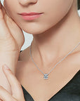 Elegant Moissanite Ashes Necklace for Lasting Memories