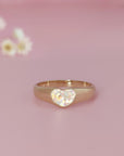 Eternal Heart: Elegant Ashes Memorial Ring