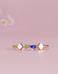 Meaningful Breast Milk Birthstone Ring Gift Idea