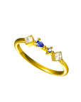 Starlit Whimsy Ashes Memorial Birthstone Ring
