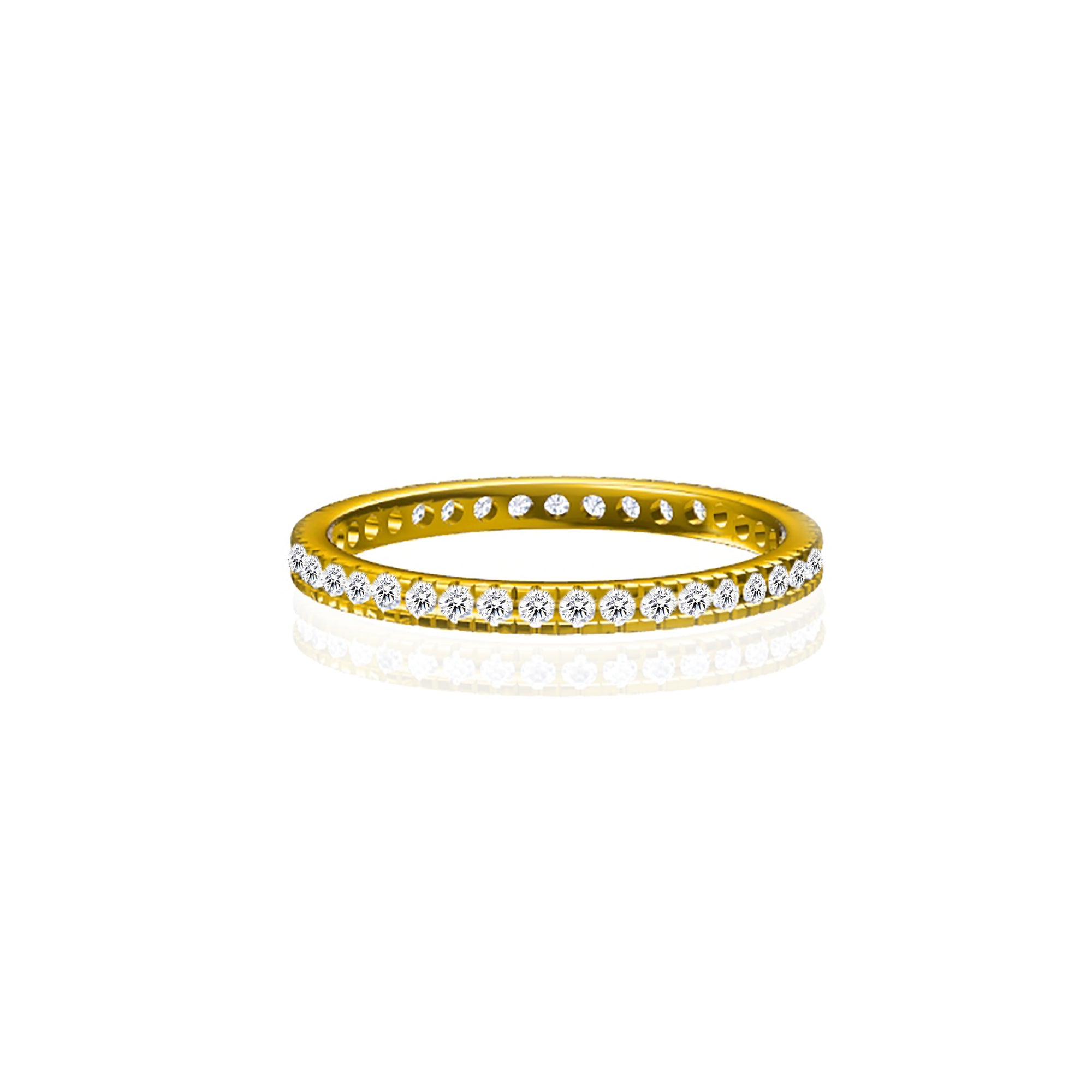 Personalized Full Pavé Ashes Ring for Lasting Memories