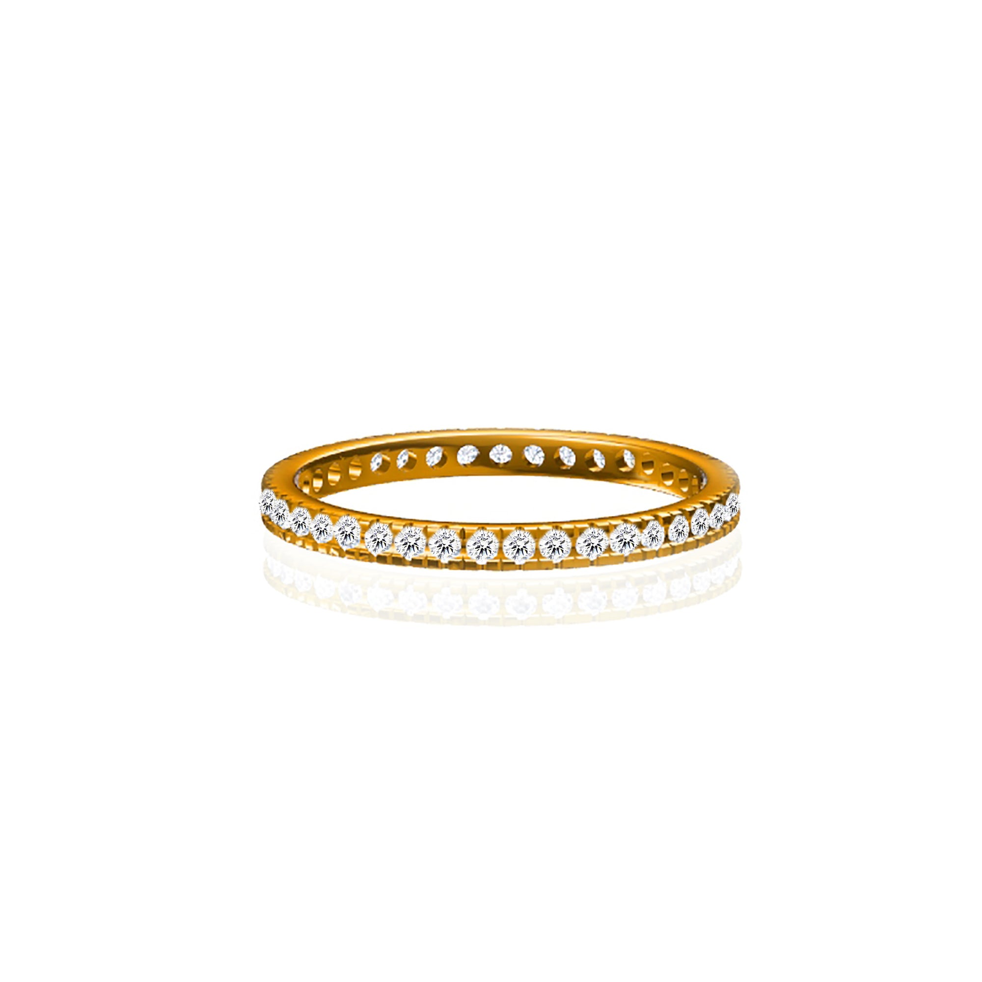 Personalized Full Pavé Ashes Ring for Lasting Memories