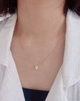 Elegant Moissanite Ashes Necklace for Lasting Memories
