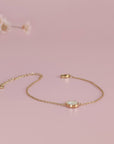 Circle Grace: Gold Ashes Bracelet for Eternal Love