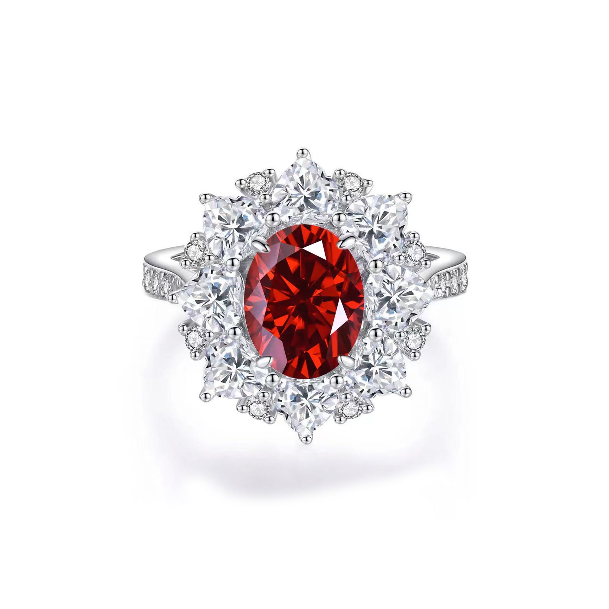 Personalized Oval-Cut Moissanite Ashes Ring