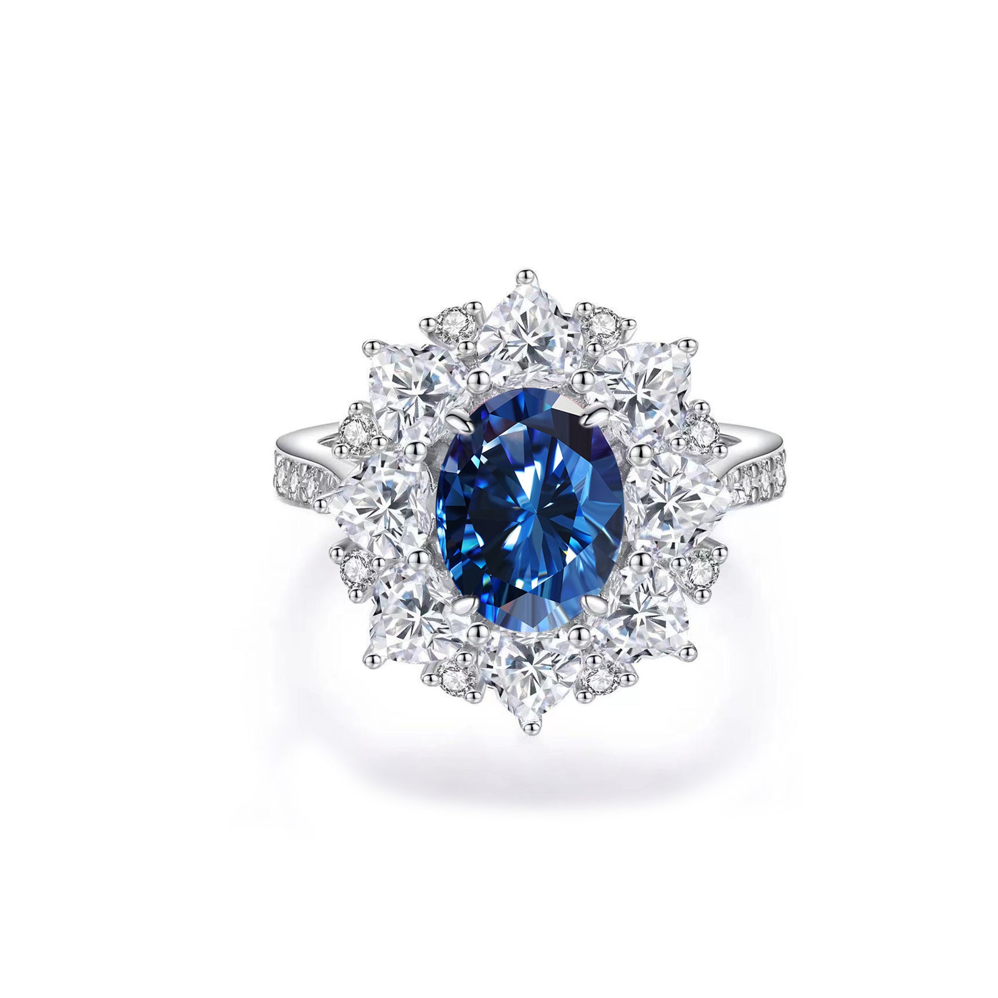 Personalized Oval-Cut Moissanite Ashes Ring