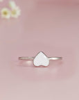 Whispering Heartleaf: Muttermilchring-Set aus massivem Gold