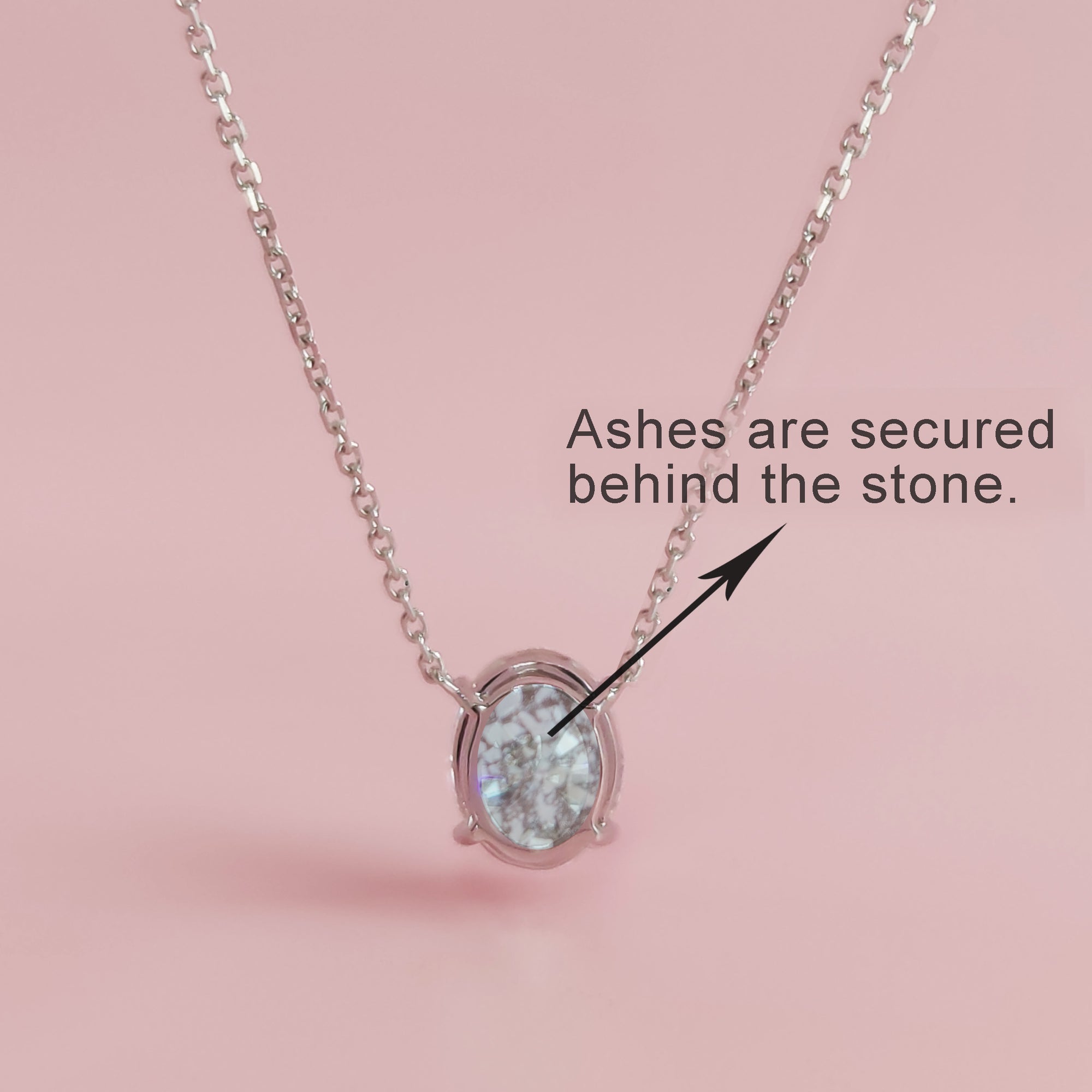 Elegant Moissanite Ashes Necklace for Lasting Memories