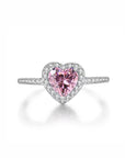 Promise Bloom: Heart Shape Moissanite Ashes Ring