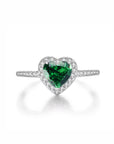 Promise Bloom: Heart Shape Moissanite Ashes Ring