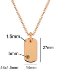 Customized Listing For STACY R KINCAID: 10K Rose Gold Ashes Necklace