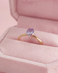 Eclipse: Oval Cut Moissanite Ashes Ring