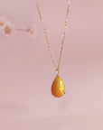 Glisten Drop: Teardrop Ashes Gold Necklace