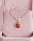 Glisten Drop: Teardrop Ashes Gold Necklace