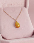 Glisten Drop: Teardrop Ashes Gold Necklace