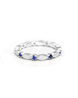 Endless Love: Sterling Silver Full Band Birthstone Breast Milk Ring