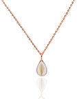 Classic Teardrop Hair/Fur Gold Necklace