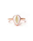 Classic Teardrop Pet Hair/Fur Gold Ring