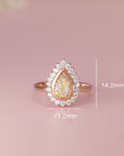 Tears of Remembrance: Elegant Ashes Ring of Love