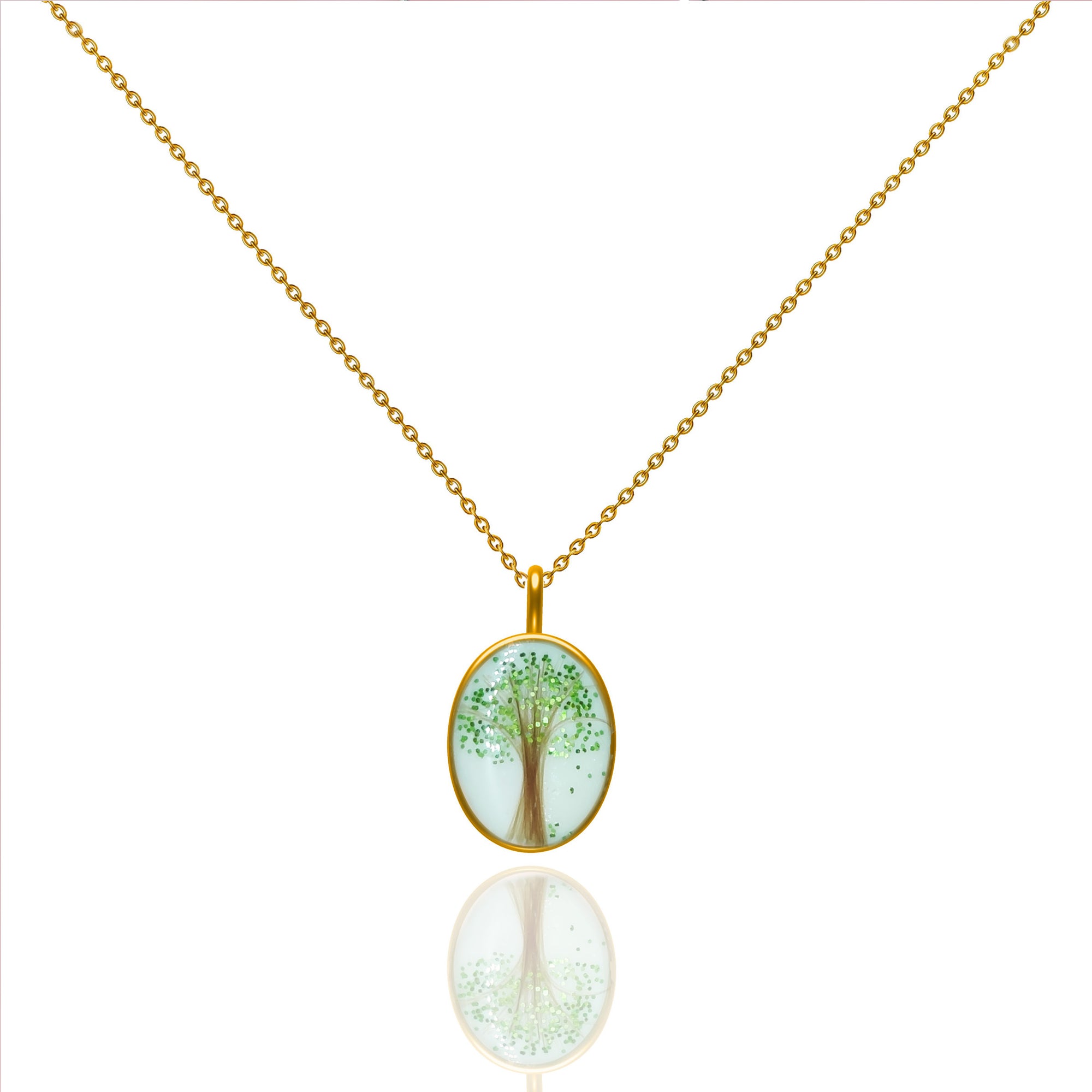 Handcrafted Gold Necklace for Motherhood Memories
