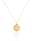 Memorial Solid Gold Footprint Necklace for Keepsakes