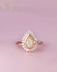 Tears of Remembrance: Elegant Ashes Ring of Love