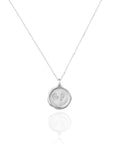 Memorial Solid Gold Footprint Necklace for Keepsakes