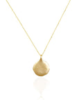 Memorial Solid Gold Footprint Necklace for Keepsakes