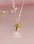 Eternal Love: Gold Breastmilk & Baby Hair Necklace