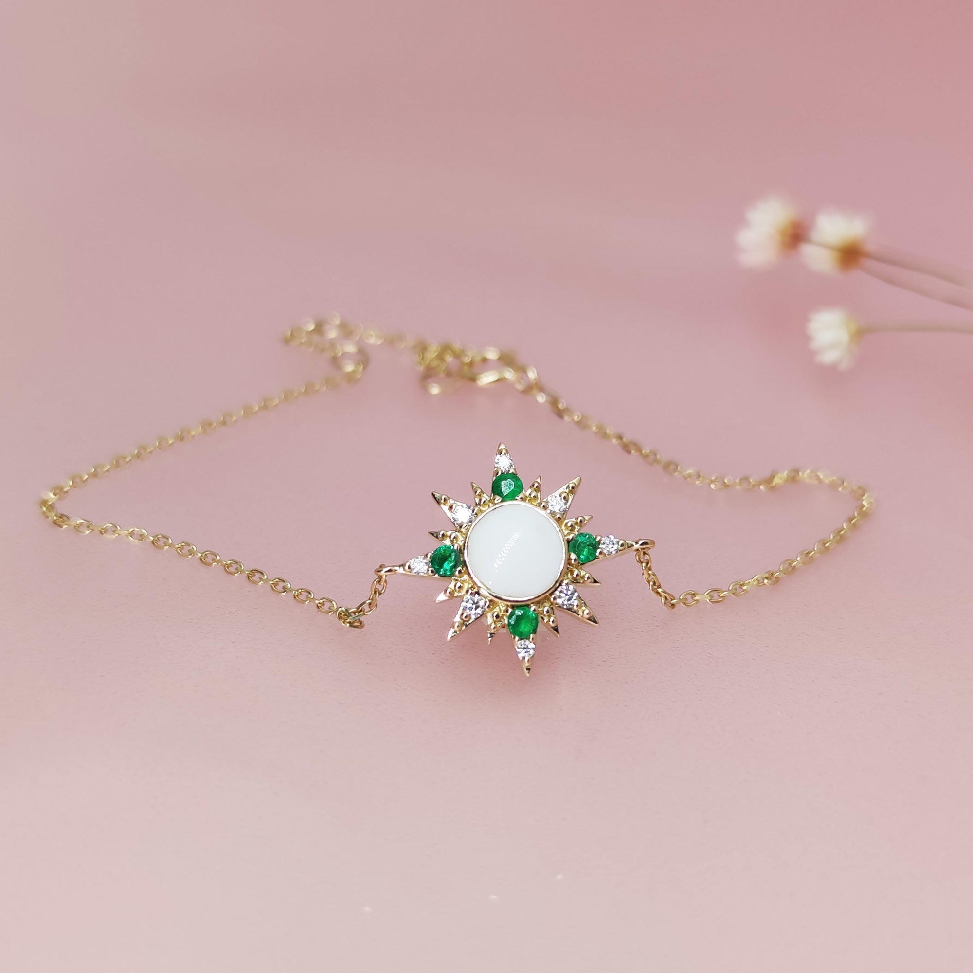 Memorial Breast Milk Bracelet with Birthstone Accents