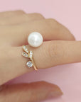 Handcrafted Milk Pearl Ring - Unique Keepsake Jewelry