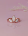 Cherished Love: Solid Gold Clover Breastmilk Ring