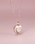 Heartfelt Gold Necklace: Love in Every Drop
