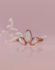 Cherished Love: Solid Gold Clover Breastmilk Ring