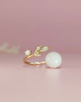 Handcrafted Milk Pearl Ring - Unique Keepsake Jewelry
