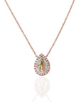 Personalized Gold Teardrop Necklace for Loved Ones