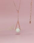 Handcrafted Gold Teardrop Breast Milk Necklace