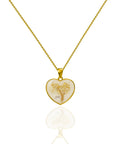Heartfelt Gold Necklace: Love in Every Drop