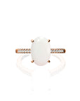 Handcrafted Oval Breastmilk Ring - Unique Keepsake