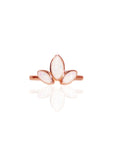 Cherished Love: Solid Gold Clover Breastmilk Ring