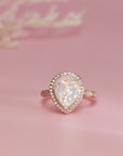 Handcrafted Lumina Essence Ashes Ring in Rose Gold